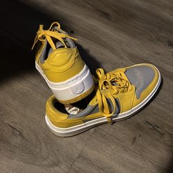 Nike Women’s Air Jordan 1 Elevate Low Cement Grey and Varsity Maize colorway