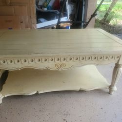 Coffee Table & End Table With Drawers 