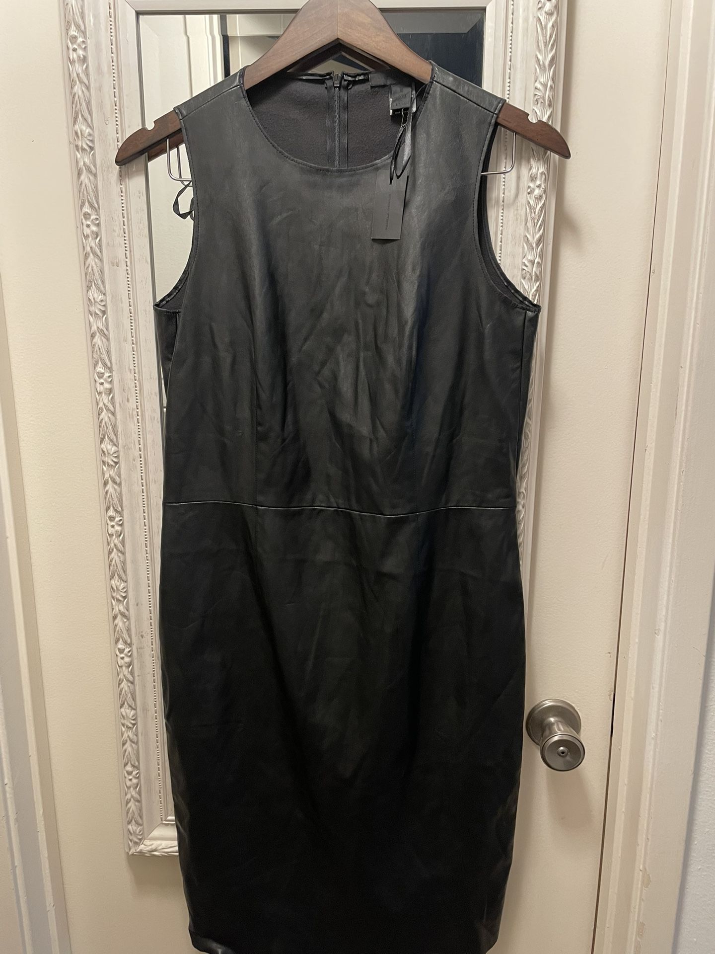 Black Faux Leather