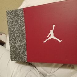 Jordan 3 Cardinal Red, Size 13, Red And Gold. 