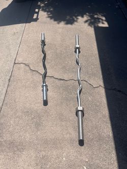 Olympic curl barbells (read Description)