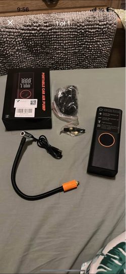Portable car tire air pump