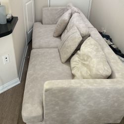 Tan Four Seater Couch