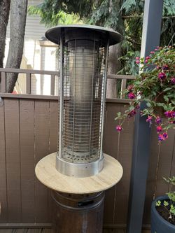 Propane Standing Patio Heater w/granite Table