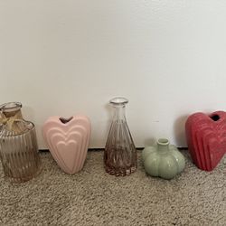 Glass/ Ceramic Vases Size Small