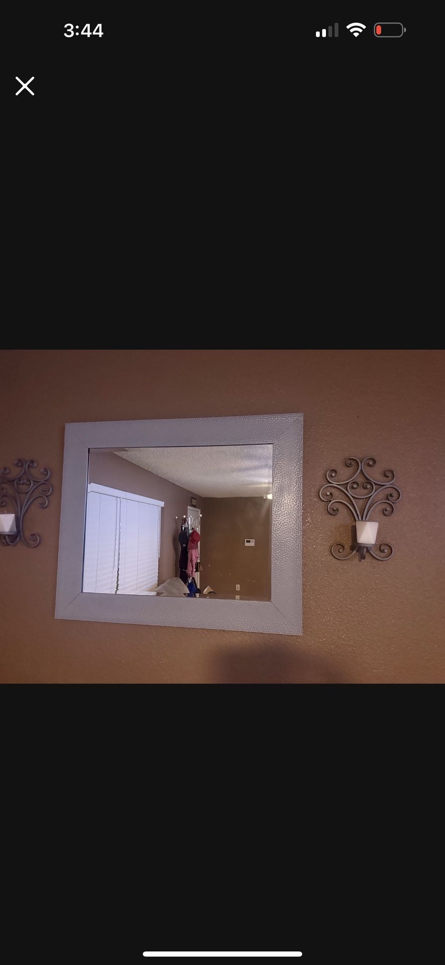 Mirror And Candle Holder Set