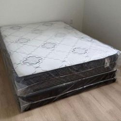 New Full Size Mattress With Boxspring Set Colchones Matrimoniales Full Bed 