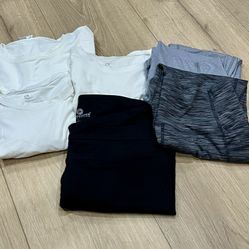 Workout Gym Pilates Pants Leggings Top Shirt Shirts Pant With Pocket 