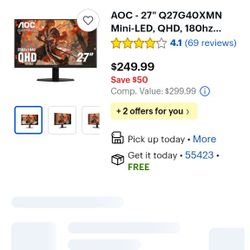 AOC Curved Gaming Monitor 