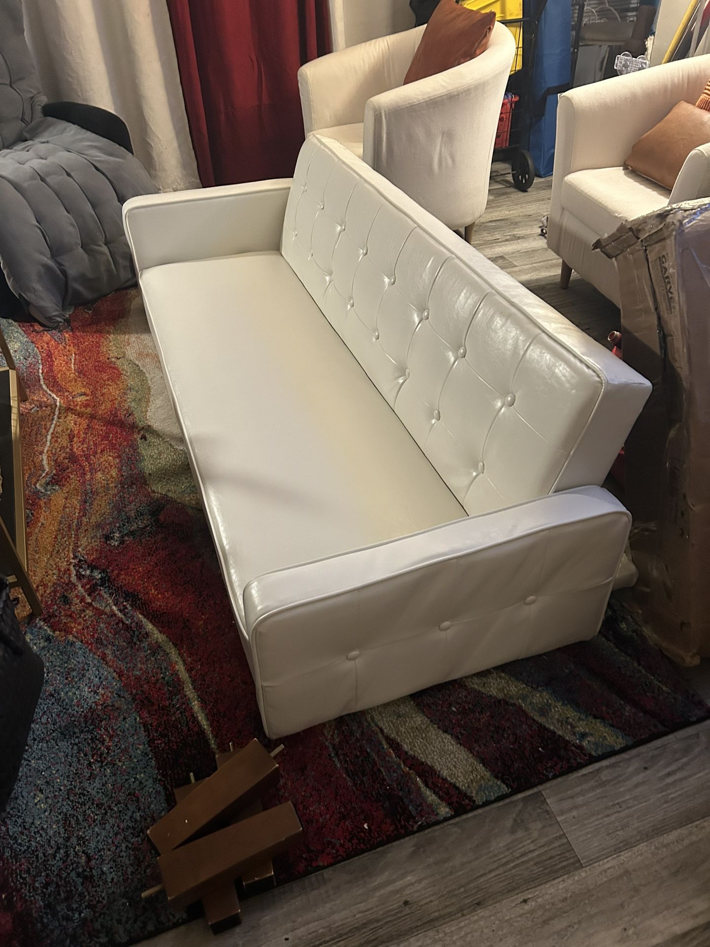 Leather Feel White