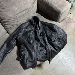 Real Leather Motorcycle Jacket XL