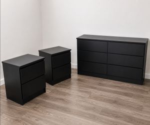 Dresser And 2 Nightstands  - Cómoda Y 2 Mesitas de noche