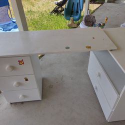 Kids Desk And Dresser 