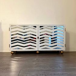 Mr. Brown London Designer Buffet Credenza | sideboard White Wash Cabinet