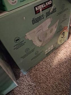 Kirkland Signature Size 3 Diapers 222 Count