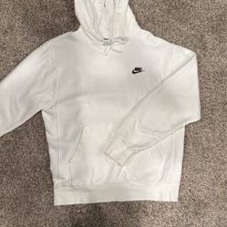 All White Nike Hoodie