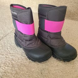 Columbia girls rope toe kruser snow boots size 13, like new