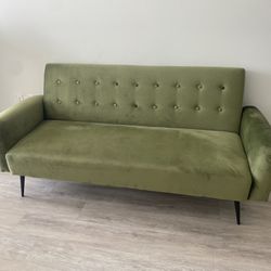 Small Green Couch /Futon 