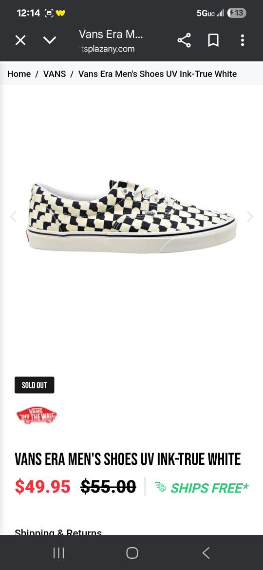 UV Sun Reactive Vans 8W