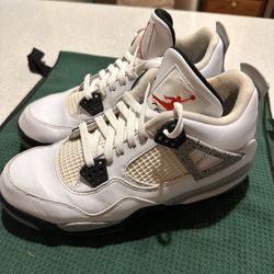 Jordan 4 Retro Golf - White/Cement - Size 9.5