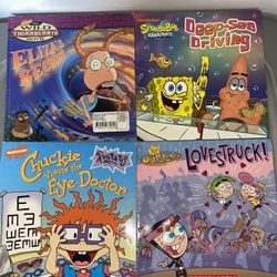 Kids Old School Nickelodeon Shows Book Lot 