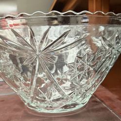 Anchor Hocking EAPC Star of David Large Punch bowl
