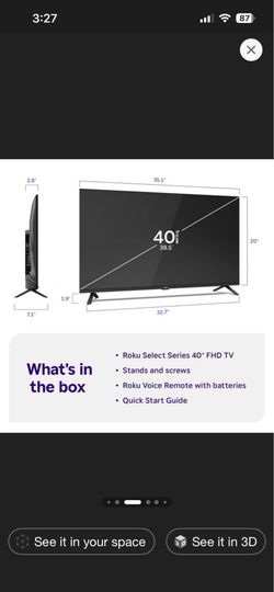 Brand new 40 inch Roku TV