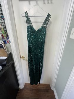 Beautiful Green Sequin Dress Size 8