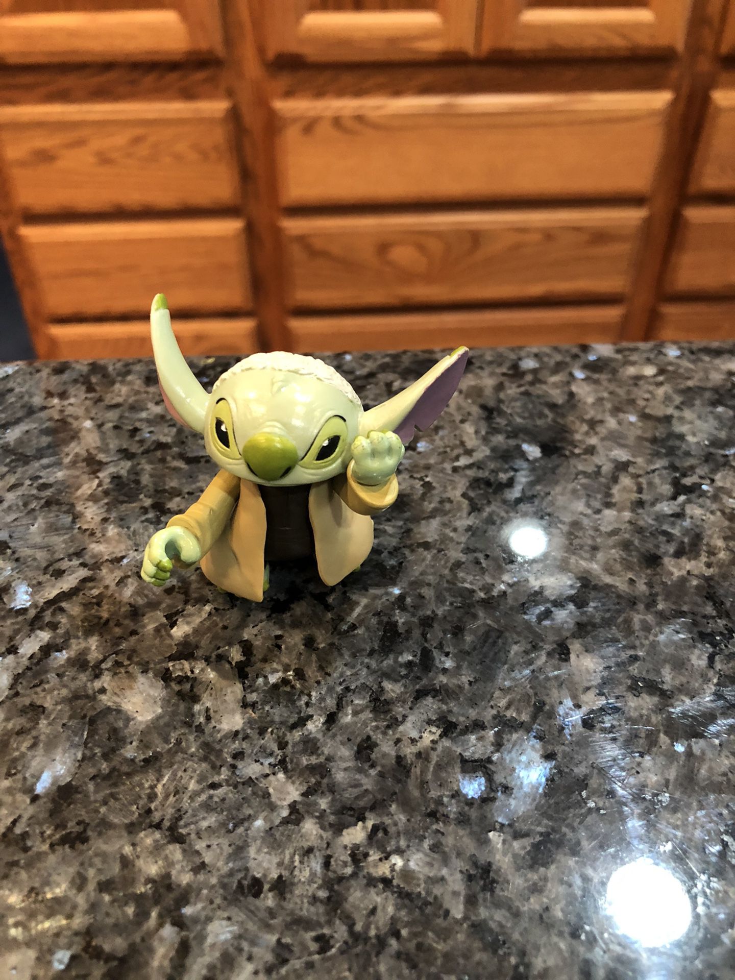 Disney Stitch Star Wars Figure .  Size 2 inches Tall .  Preowned Like New No Box 