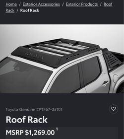 2024-2026 oem Tacoma  4th gen roof rack