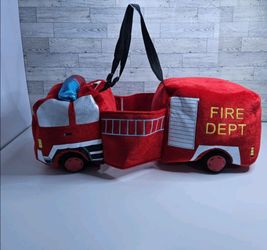 Kids Play 3D Costume Firetruck w/lights & Sounds Child 3-7 Yrs Old (READ)
