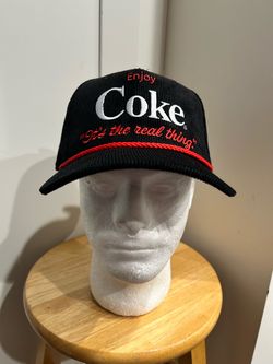 Vintage Enjoy Coke Corduroy Snapback Hat