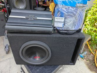 Alpine Type R 10" sub in custom ported box with amp and wiring kit