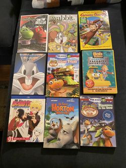 23 Assorted Kids DVD Movies And Shows For 40 Dollars 