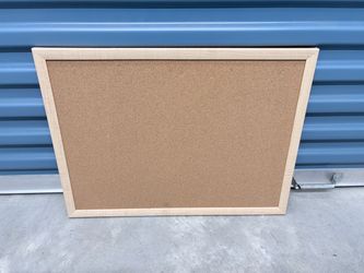 Large Cork Bulletin Board 28x18 – Wood Frame