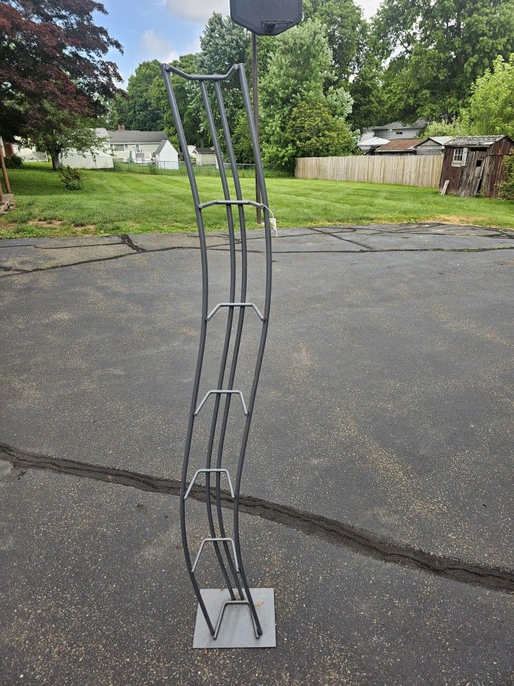 50 Inch Tall Thick Steel Rod Cd Rack.  New
