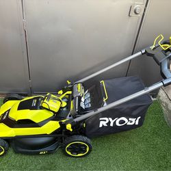 RYOBI 40V HP Brushless 21 in. Cordless Battery Walk Behind Self-Propelled Lawn Mower with (2) 6.0 Ah Batteries and Charger
