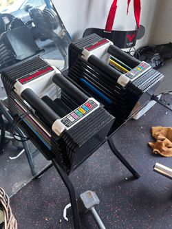 PowerBlock adjustable dumbbells 50lbs