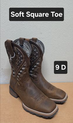 Ariat Work Boots sz9 D SOFT SQUARE TOE