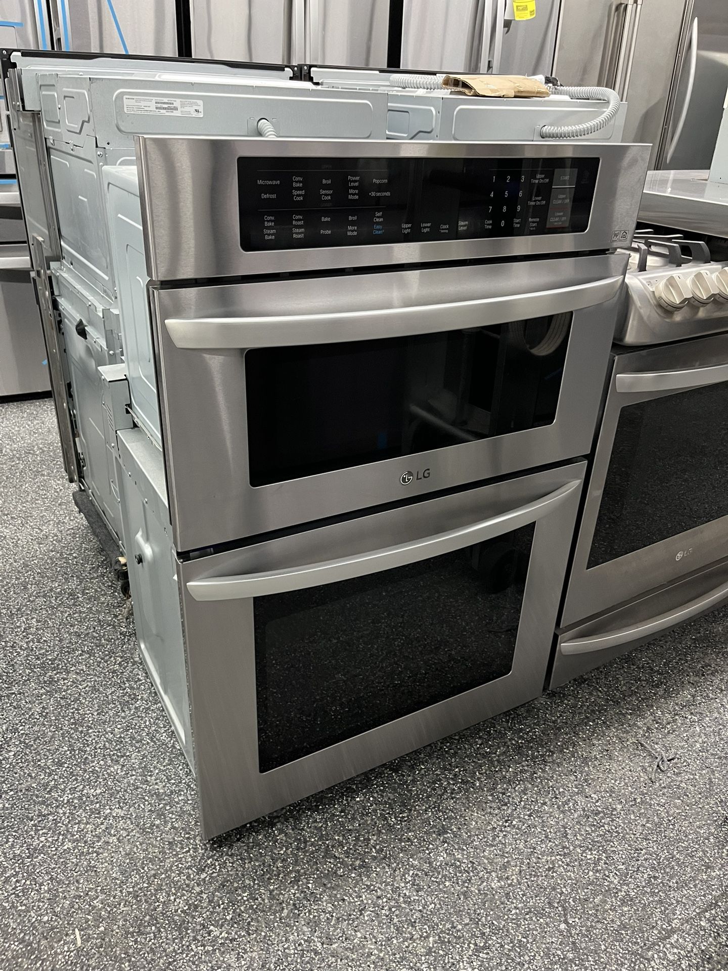LG Stainless Steel 30” Microwave Oven Combo Electric Smart