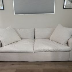 Beige Fabric Sofa 