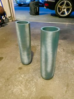 2 Nice Wooden Vases