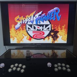 Custom Arcade Cabinet w/ Fightsticks for PC & Playstation