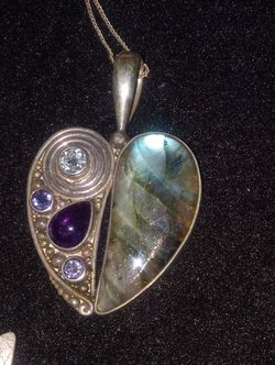 Sajen 925 Heart Pendant With Silver Chain 