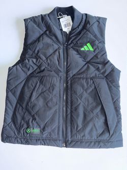 adidas Mercedes-AMG Petronas F1 Quilted Zip Vest XS Black/Green
