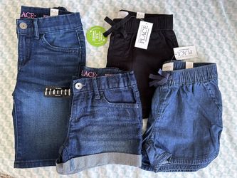 Girls Shorts - 2 Denim and 2 Pull On