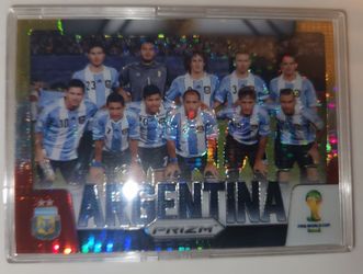 Argentina Team Red Yellow Pulsar Prizm Panini Card (Read Description)