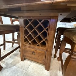 Beautiful Real Wood Dining Table & Buffet Set - Great Condition!