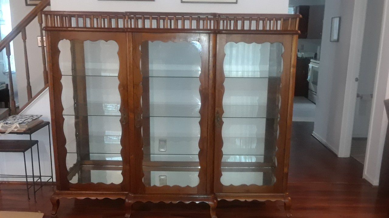 Vintage Display Cabinet Handmade in Brazil