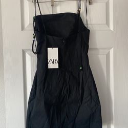Zara Strapless Black Dress